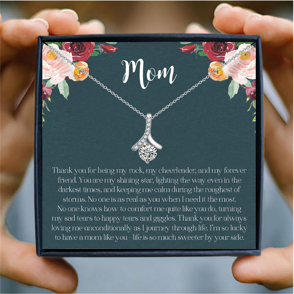 "To My Soulmate" - Herringbone Diamond Necklace