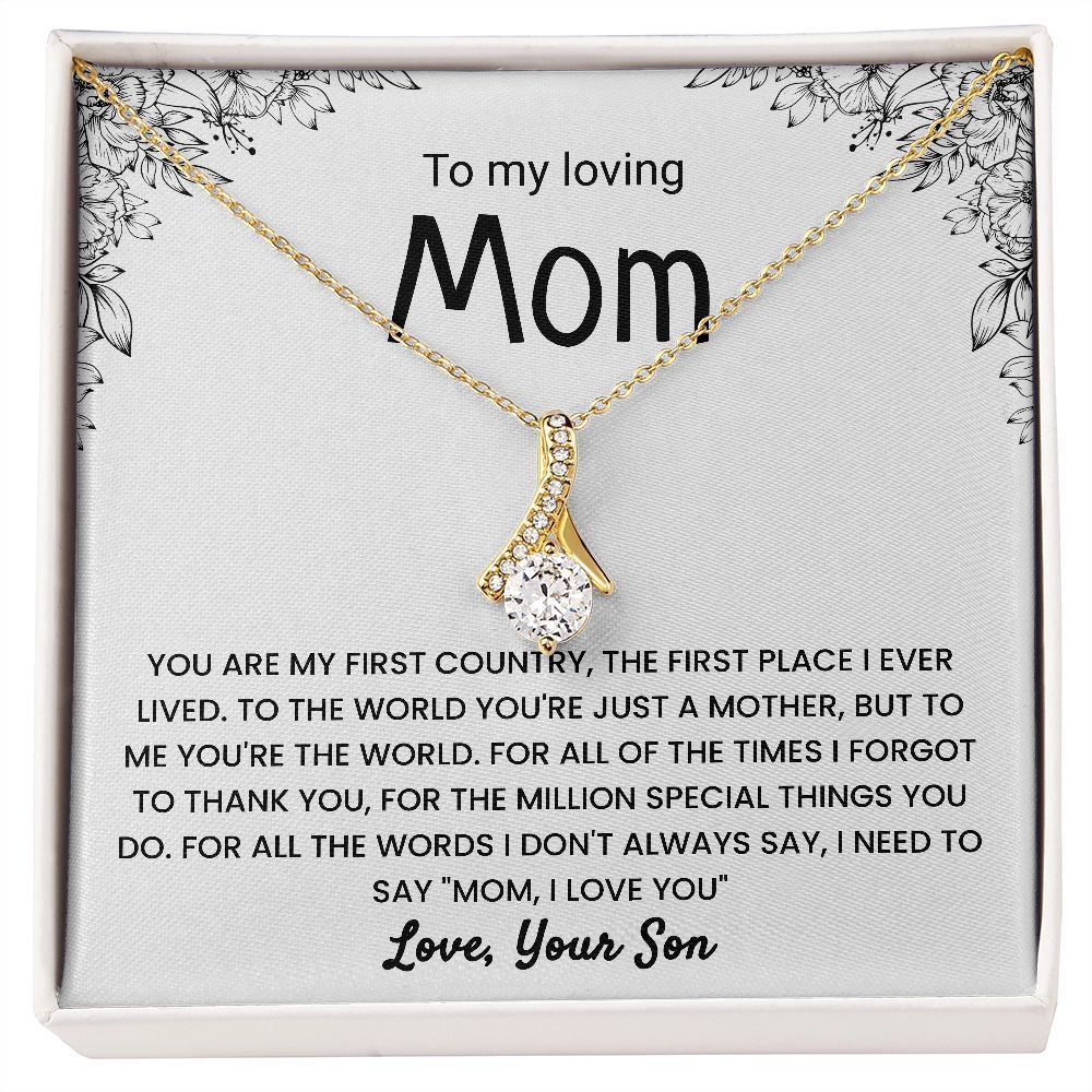 "To My Family" - Diamond Necklace