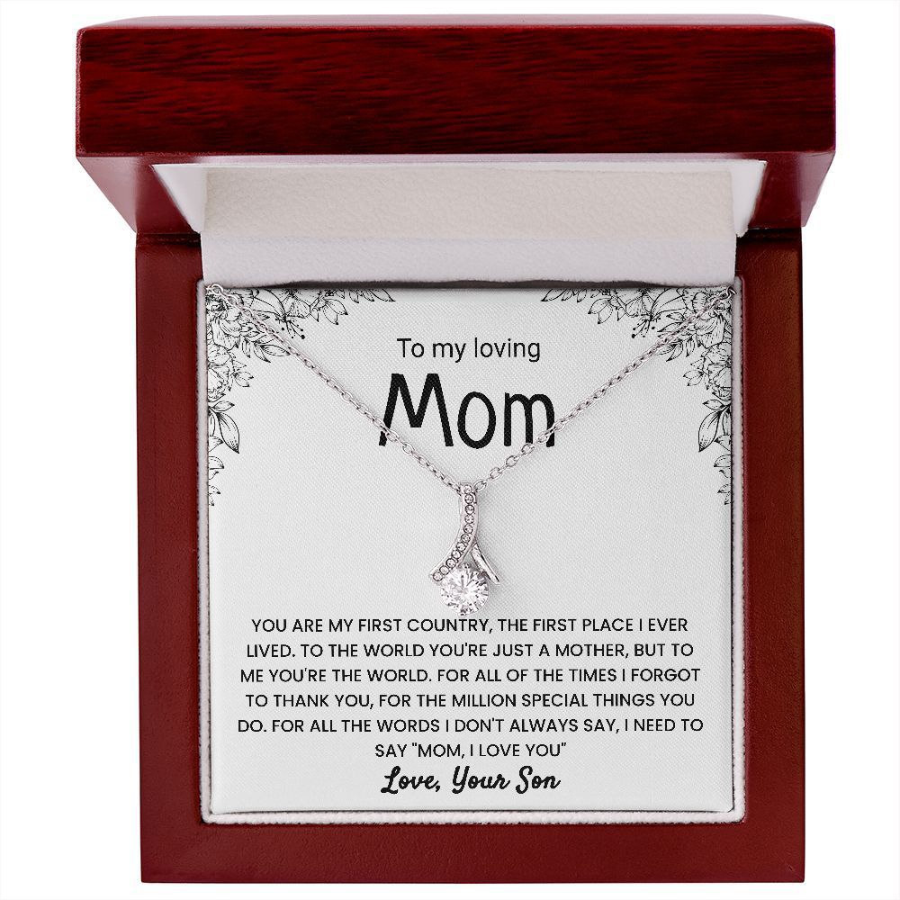 "To My Family" - Diamond Necklace