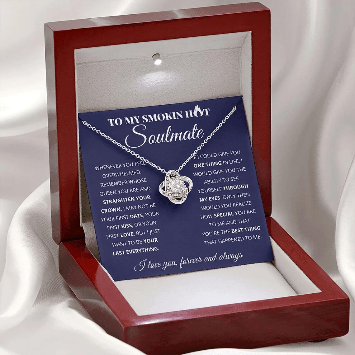 "To My Smokin Hot Soulmate" - Four Leaf Clover Necklace
