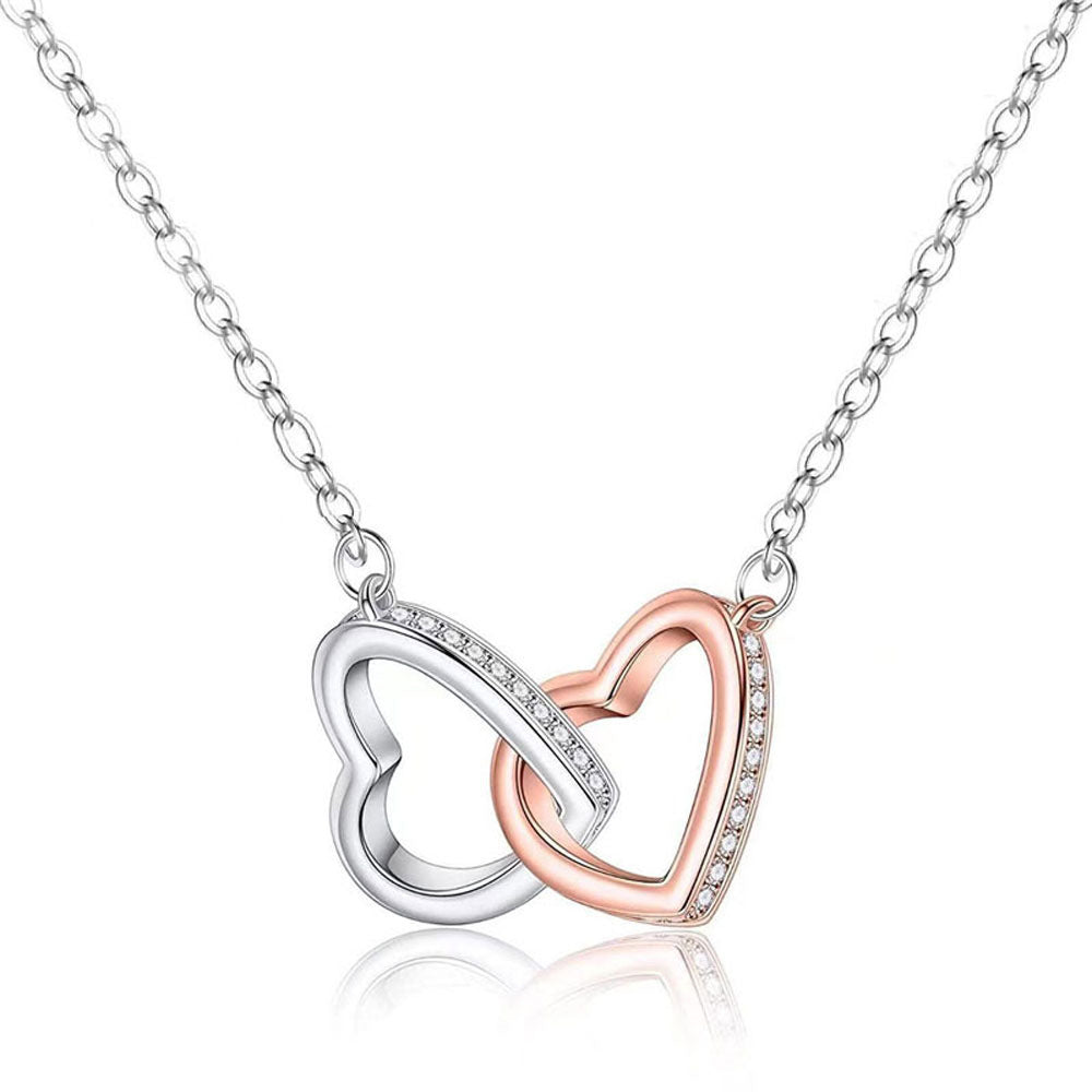 "To My Soulmate" - Twin Hearts Necklace