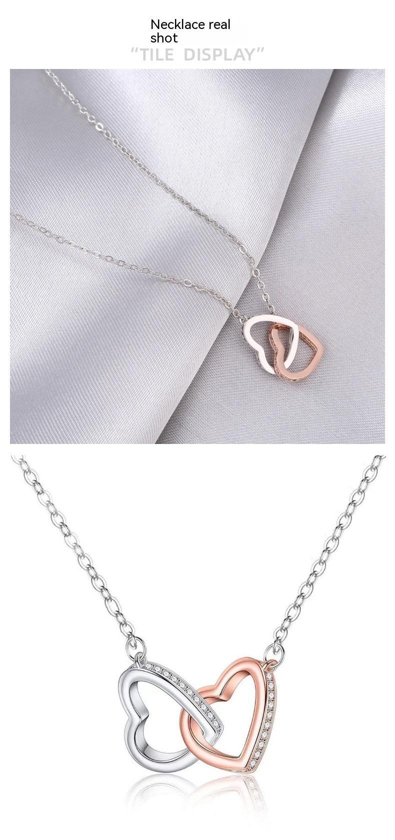 "To My Soulmate" - Twin Hearts Necklace
