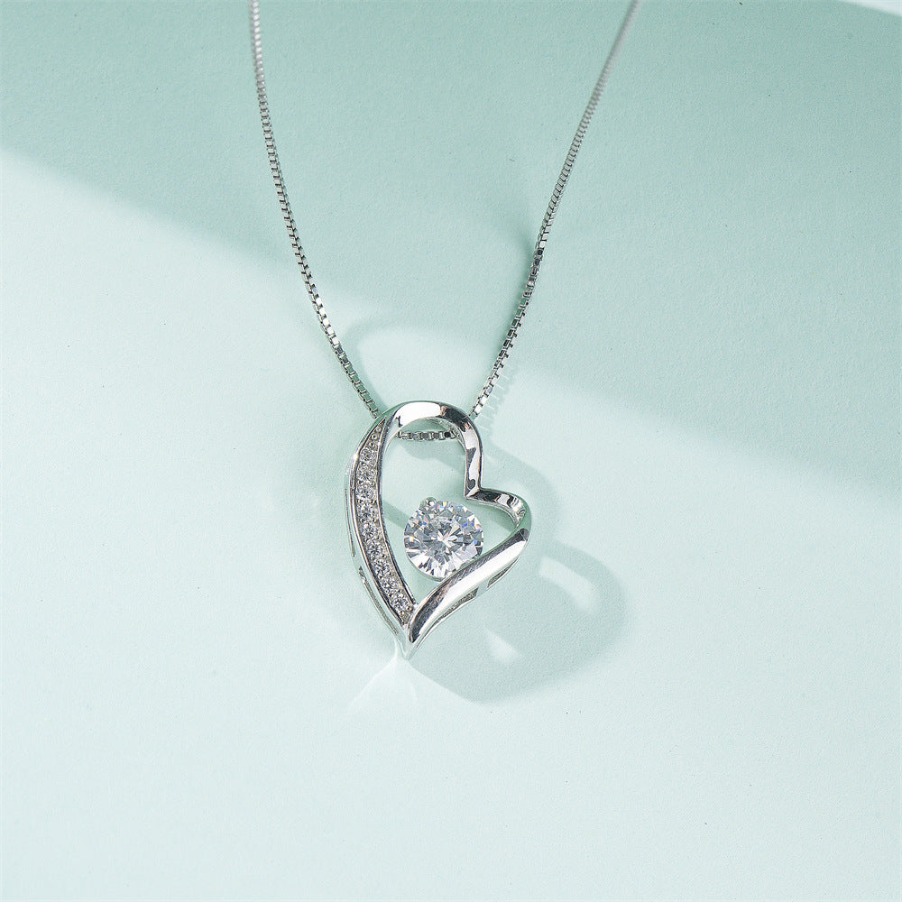 "To My Amazing Mom" - Hollow Heart Necklace