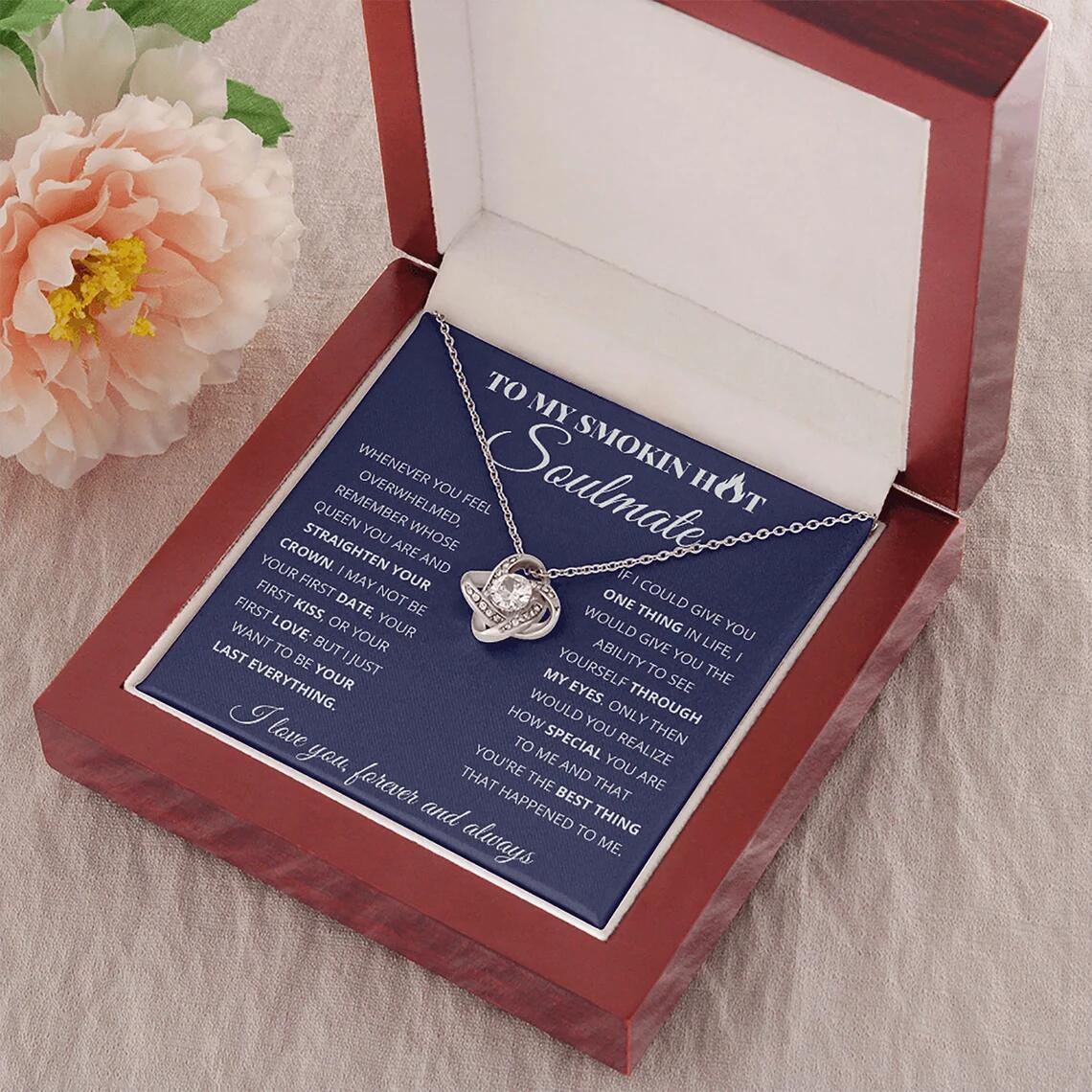 "To My Smokin Hot Soulmate" - Four Leaf Clover Necklace