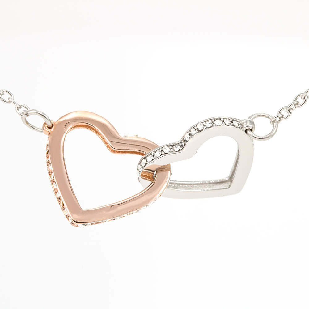 "To My Beautiful Daughter" - Double Heart Necklace