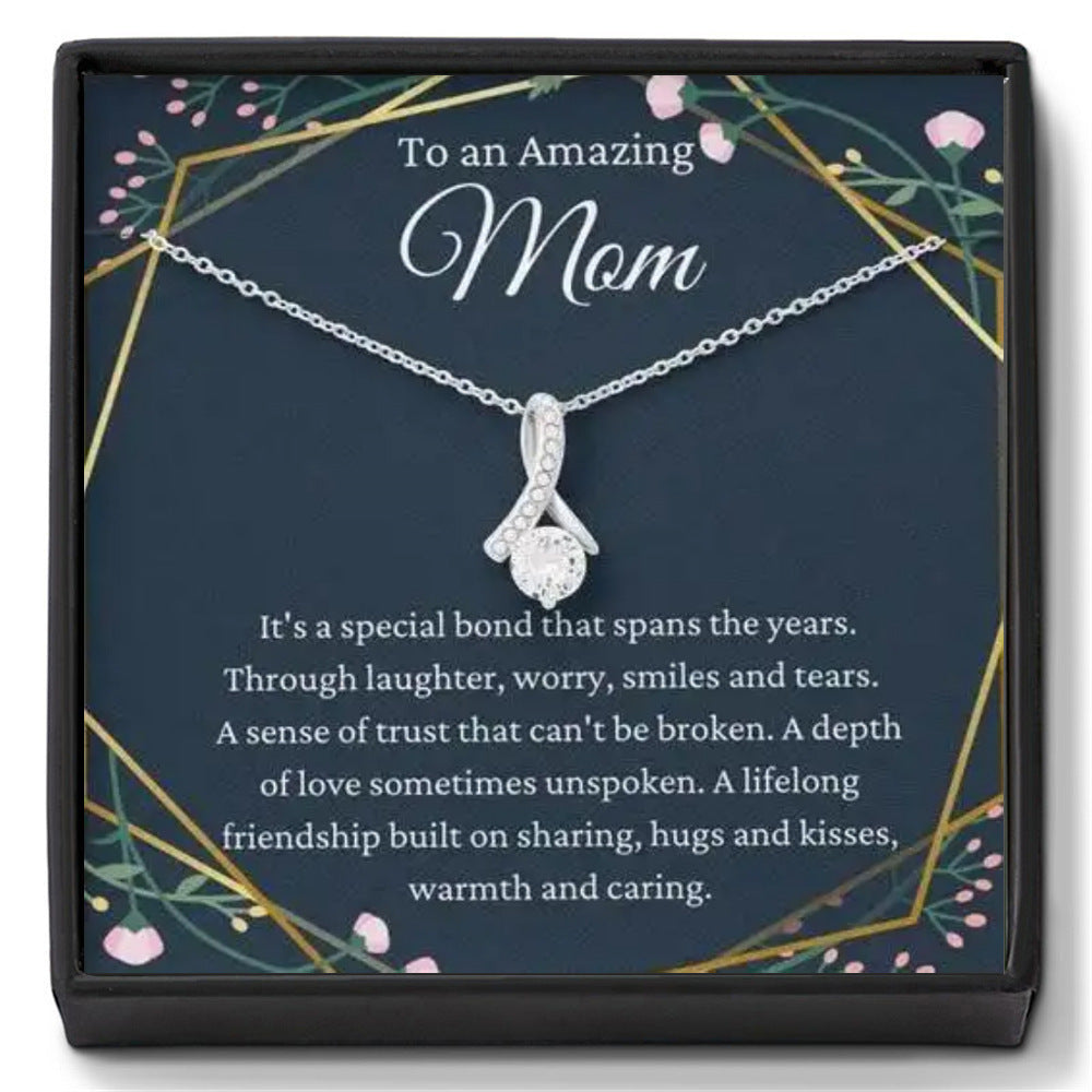 "To My Soulmate" - Herringbone Diamond Necklace