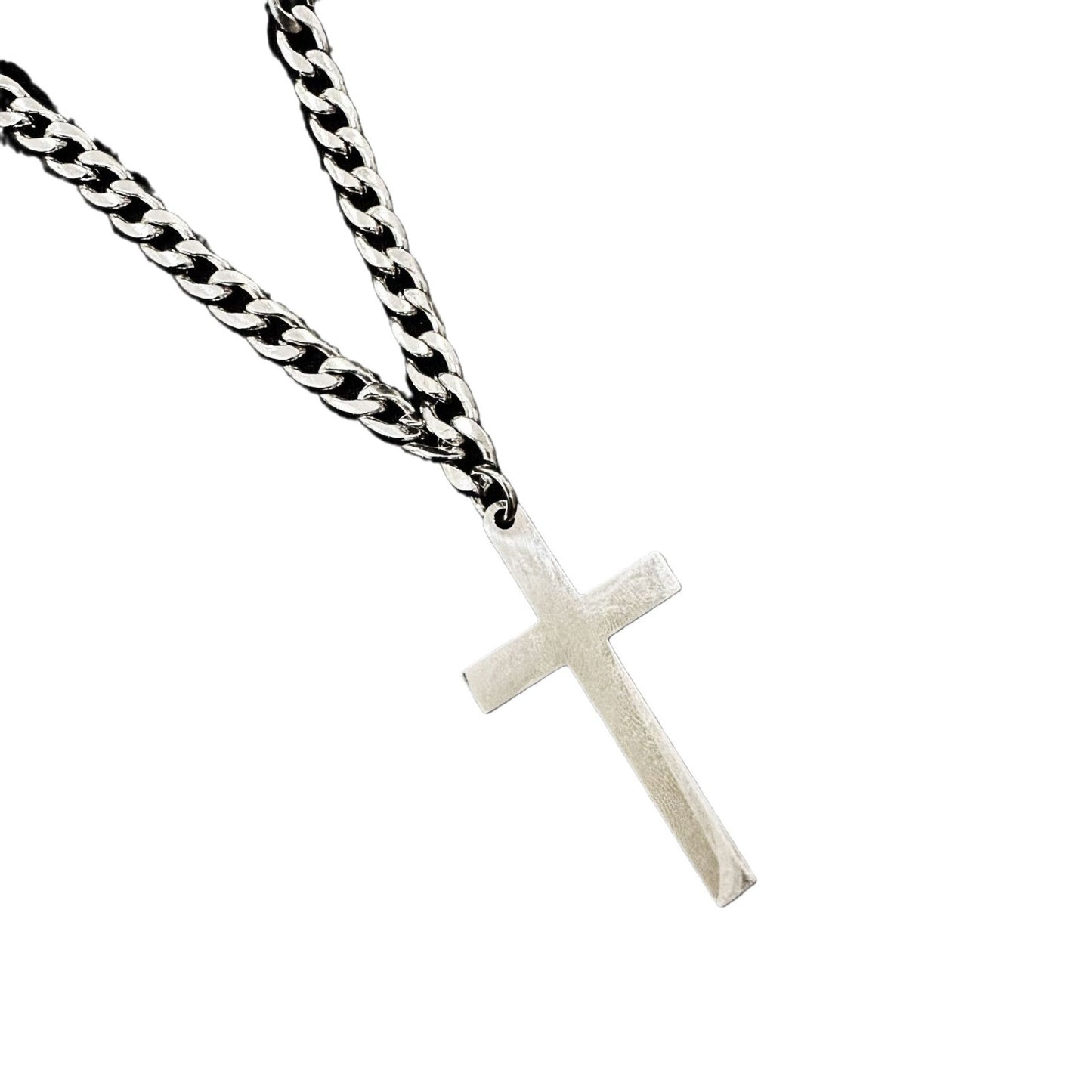 "To My Son" - Personalized Cross Pendant Necklace for Men — With Card & Gift Box
