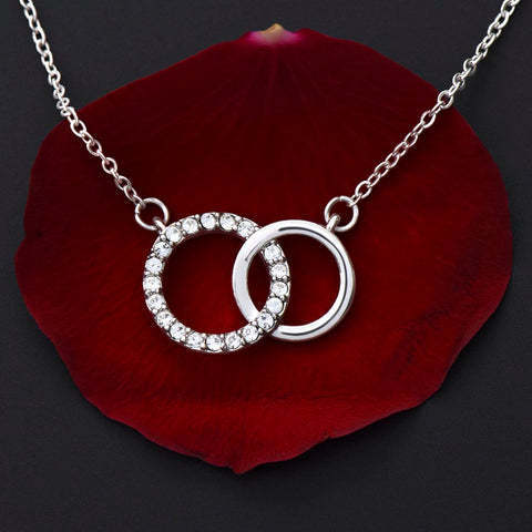 "To My Daughter" - Double Ring Necklace