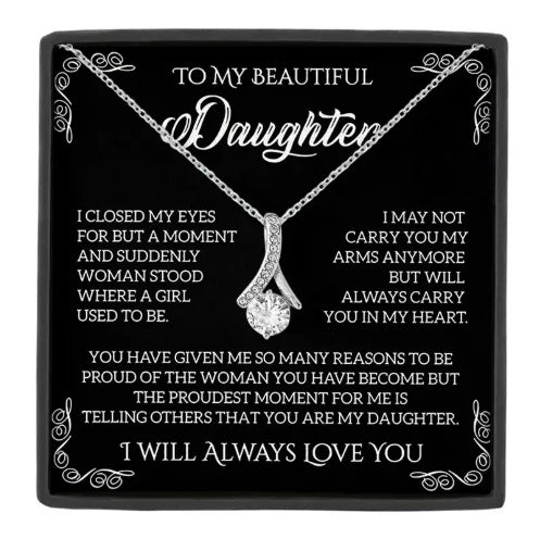 "To My Soulmate" - Herringbone Diamond Necklace