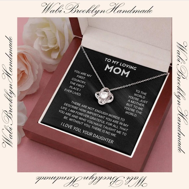 "To My Amazing Mom" - Mother's Day Valentine's Day Pendant