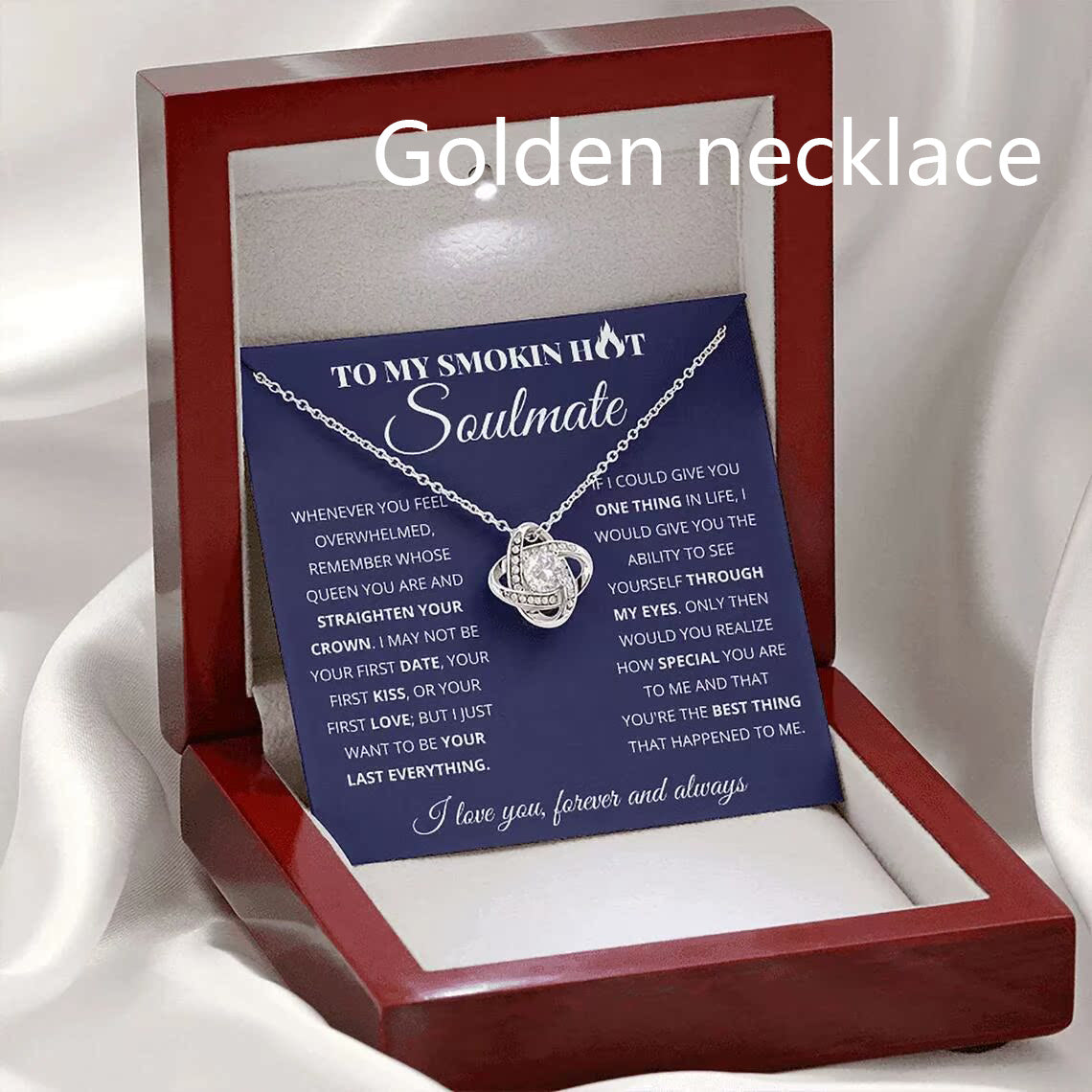 "To My Smokin Hot Soulmate" - Four Leaf Clover Necklace