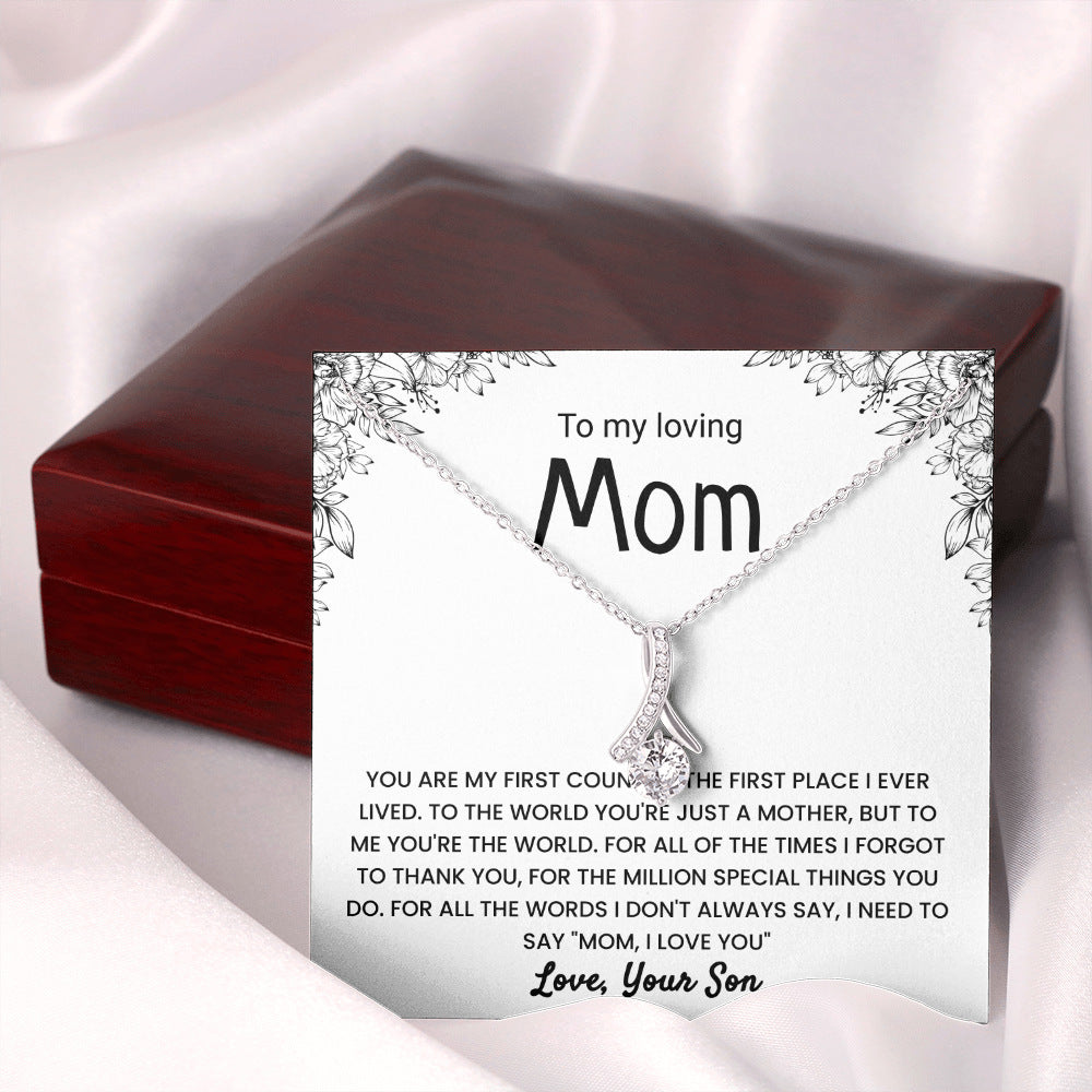 "To My Family" - Diamond Necklace