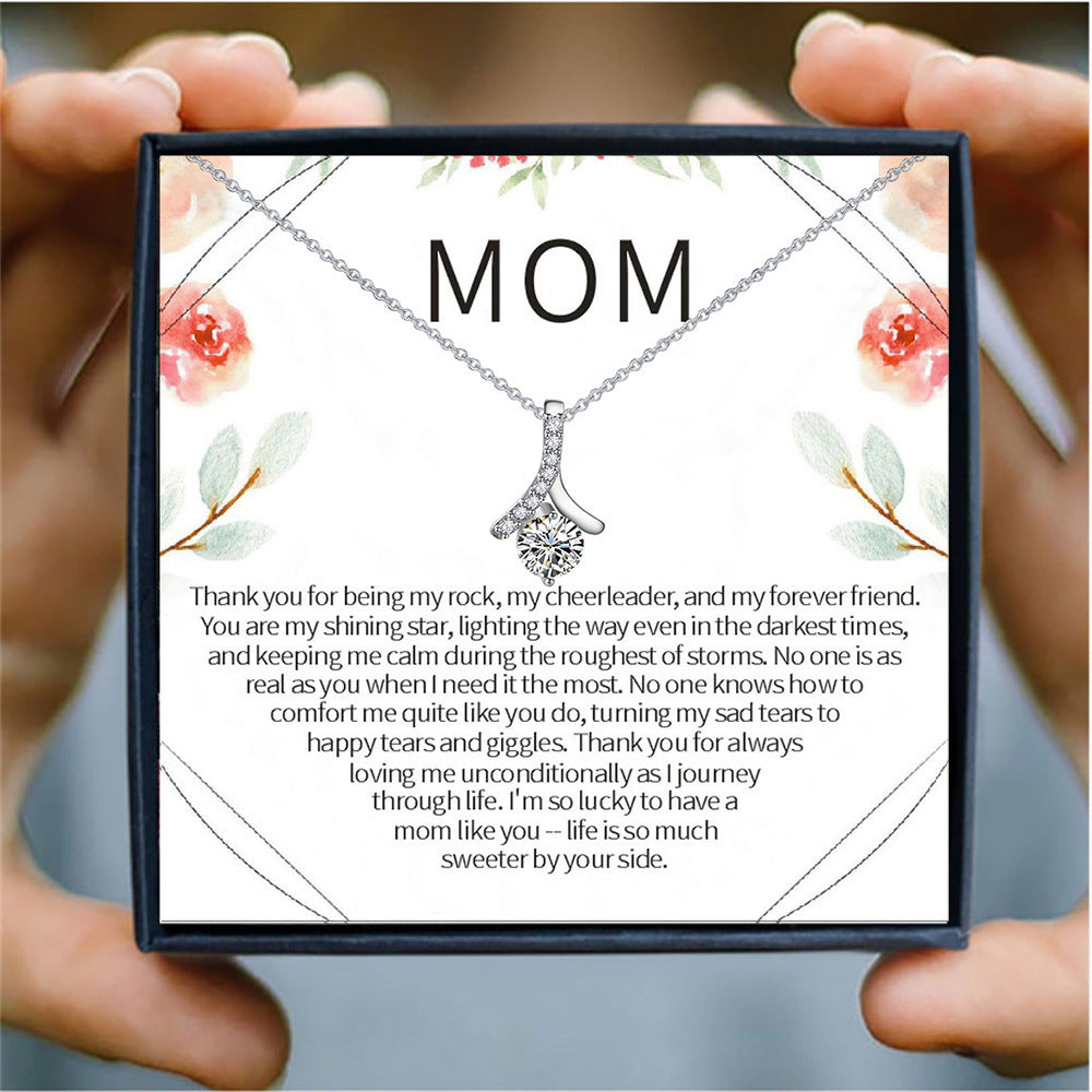 "To My Soulmate" - Herringbone Diamond Necklace