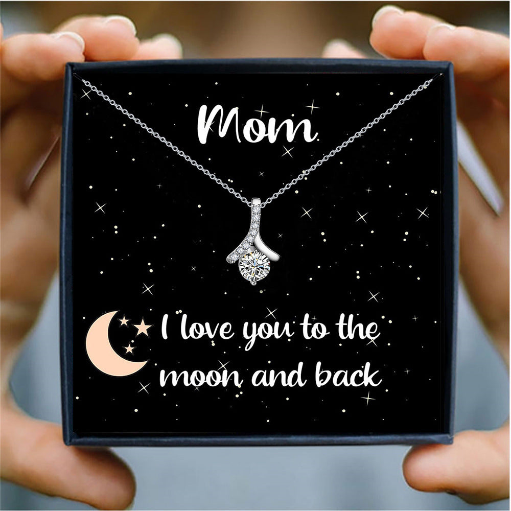 "To My Soulmate" - Herringbone Diamond Necklace