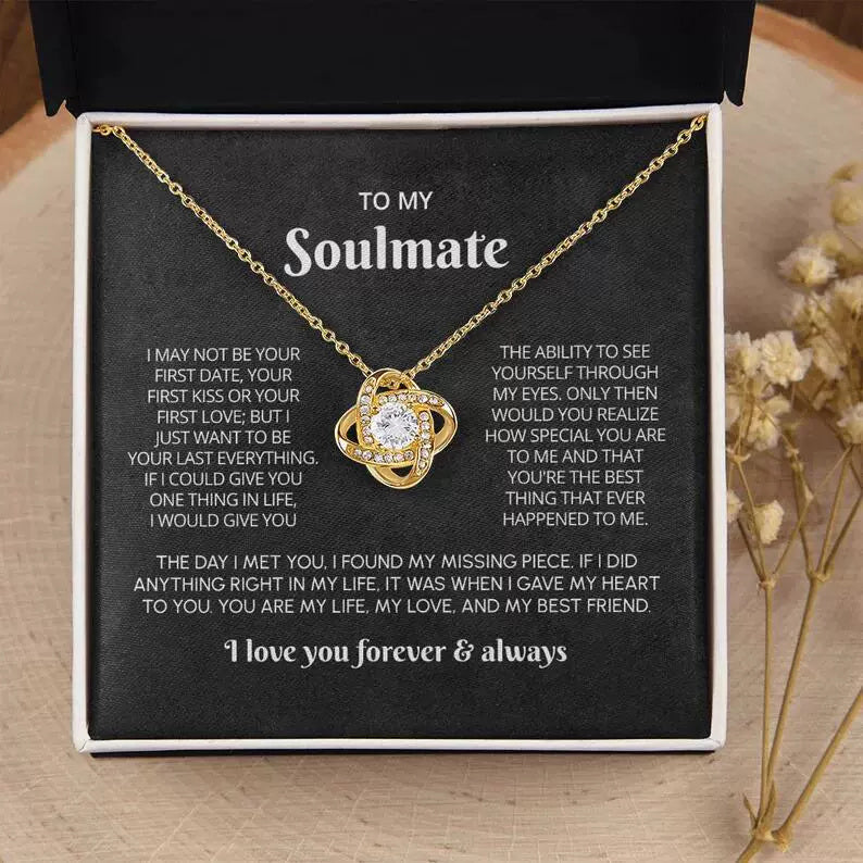 "To My Smokin Hot Soulmate" - Four Leaf Clover Necklace