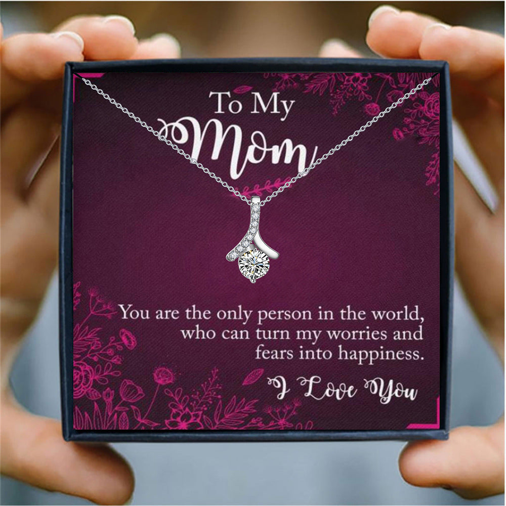 "To My Soulmate" - Herringbone Diamond Necklace