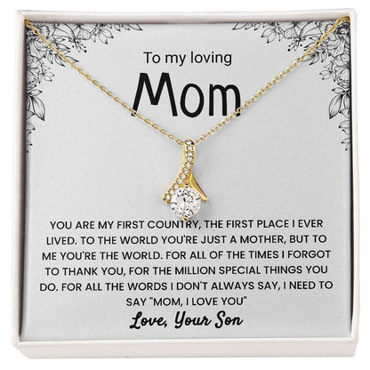 "To My Family" - Diamond Necklace