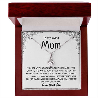 "To My Family" - Diamond Necklace