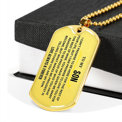 "To My Son" - Stainless Steel Necklace