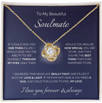 "To My Smokin Hot Soulmate" - Four Leaf Clover Necklace