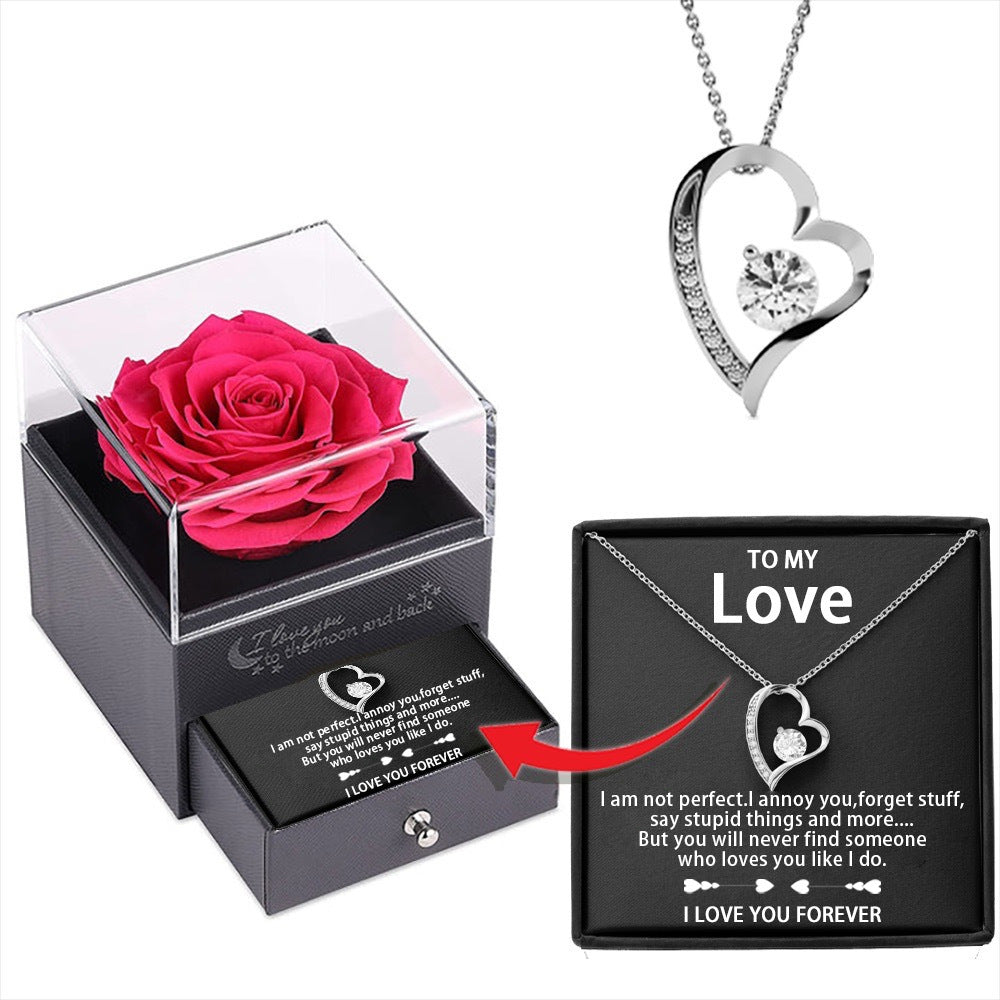 "To My Love" - I love you forever hear necklace