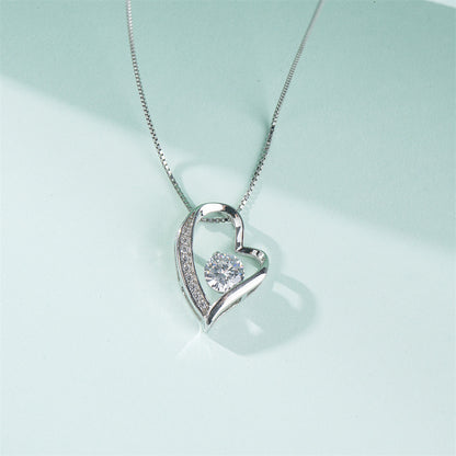 "To My Amazing Mom" - Hollow Heart Necklace