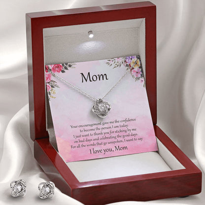 "I love you mom" - Infinity Necklace Mothers Day