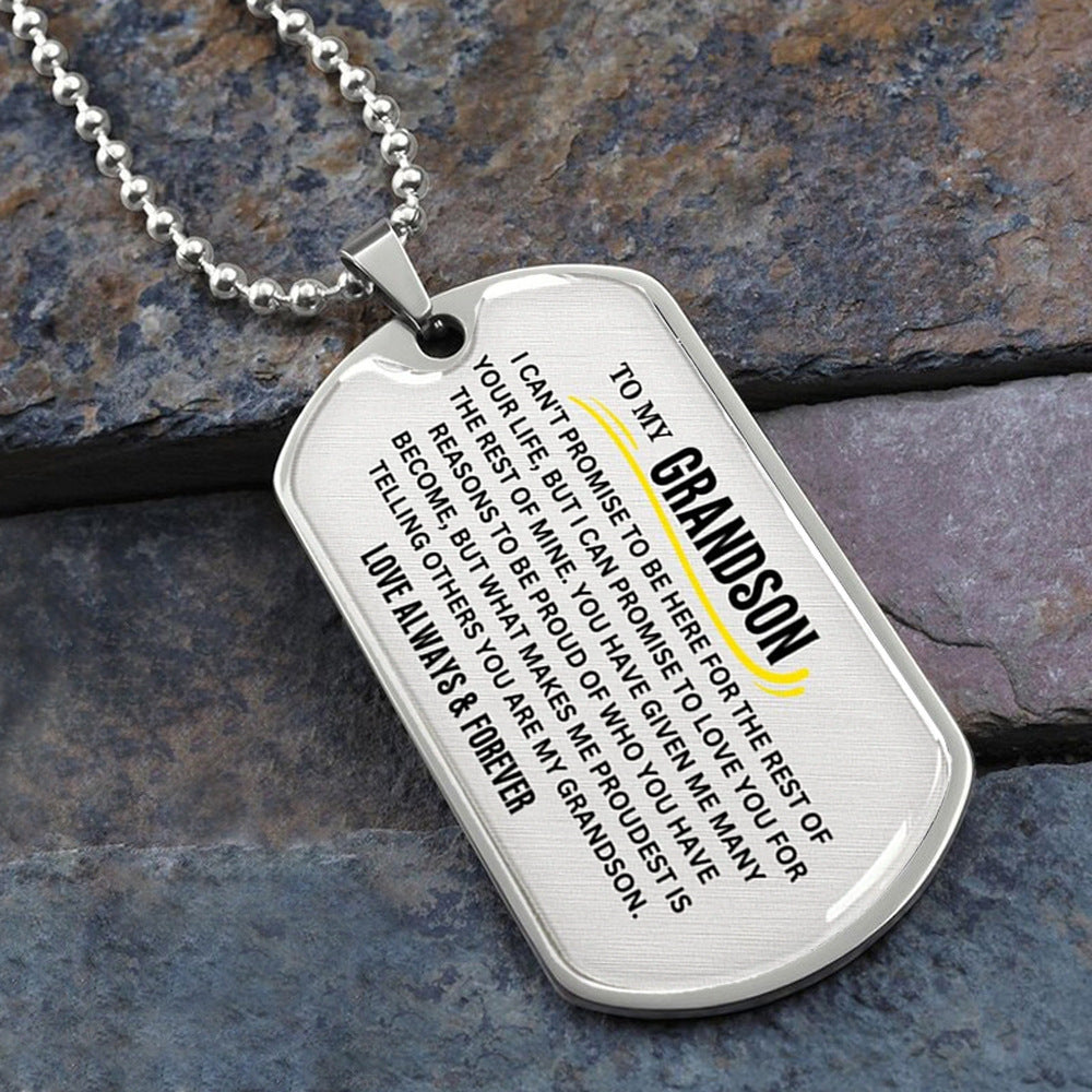 "To My Son" - Stainless Steel Necklace