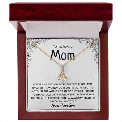 "To My Family" - Diamond Necklace