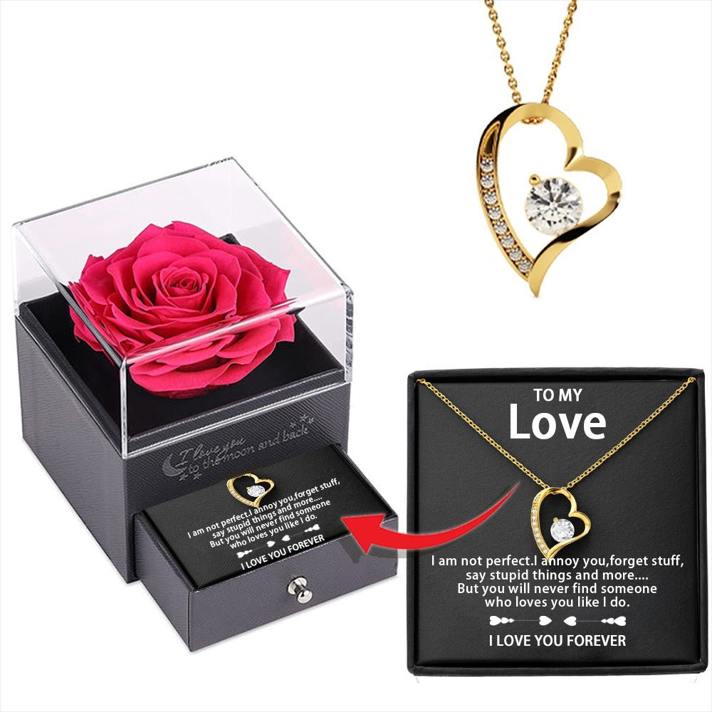"To My Love" - I love you forever hear necklace