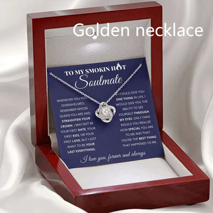 "To My Smokin Hot Soulmate" - Four Leaf Clover Necklace