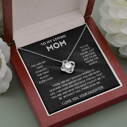 "To My Amazing Mom" - Mother's Day Valentine's Day Pendant