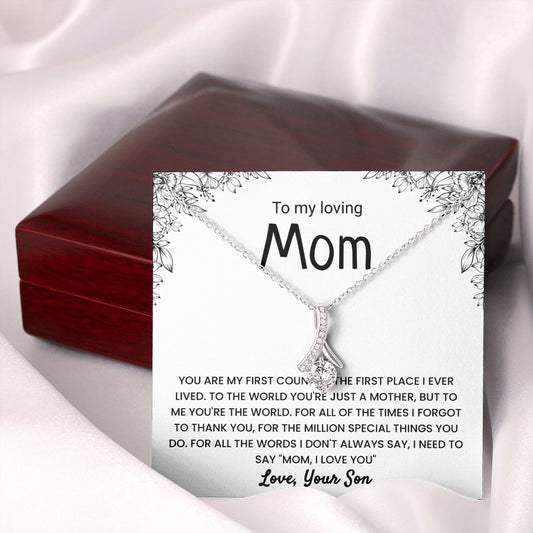 "To My Family" - Diamond Necklace