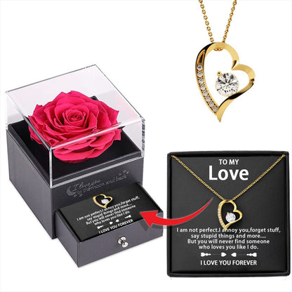 "To My Love" - I love you forever hear necklace