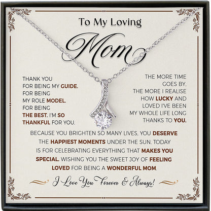 "To My Soulmate" - Herringbone Diamond Necklace