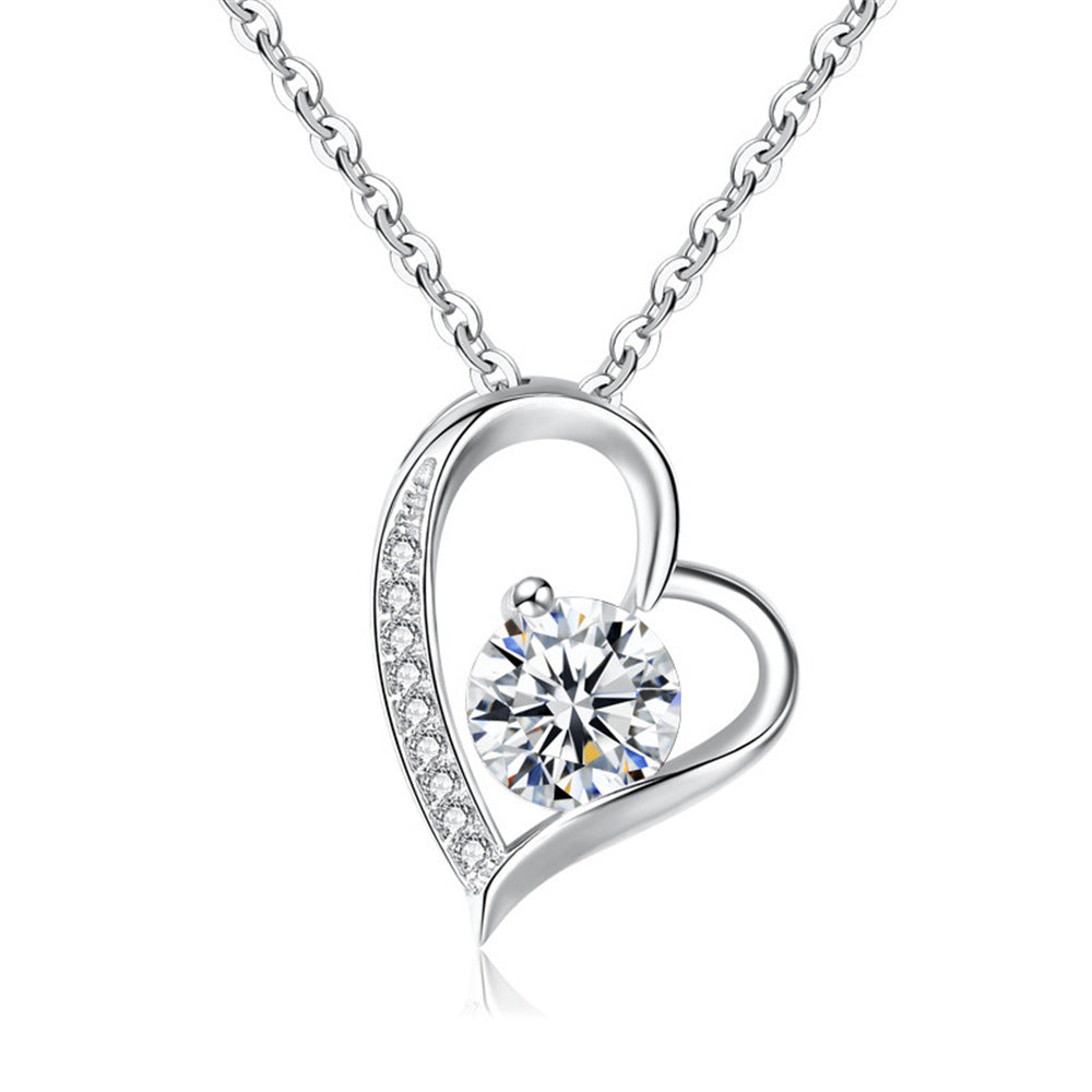 "To My Amazing Mom" - Hollow Heart Necklace
