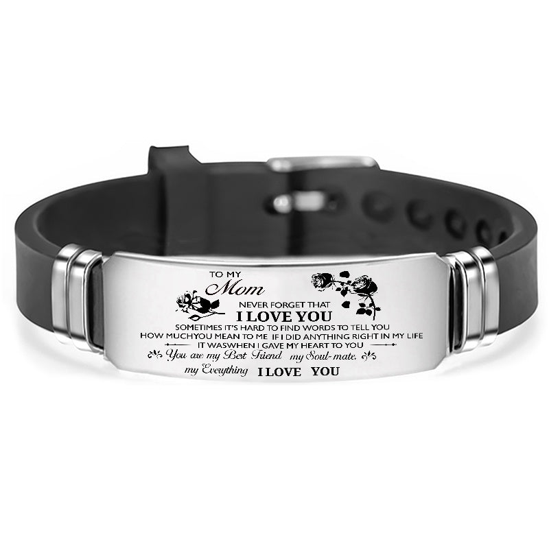 To My Son Daughter Mom Wife Girlfriend Bracelet Wristband