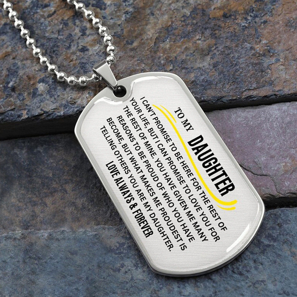 "To My Son" - Stainless Steel Necklace